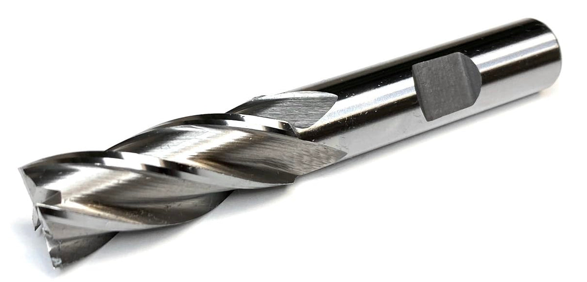 HHIP 5802-0750 Fresa de Corte HSS 4 Flautas, Corte Central - 9 - 16" Dia x 1 - 2" Shank - HSS
