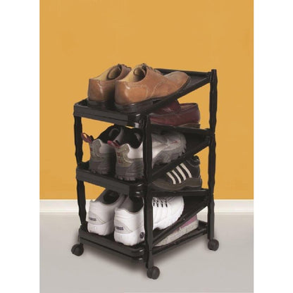 Italhome Organizador De Zapatos, Zapatero Plegable Para Almacenamiento De 6 Pares De Zapatos Zip