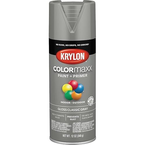 Krylon ColorMaxx Pintura Premium en Aerosol Gris Clásico