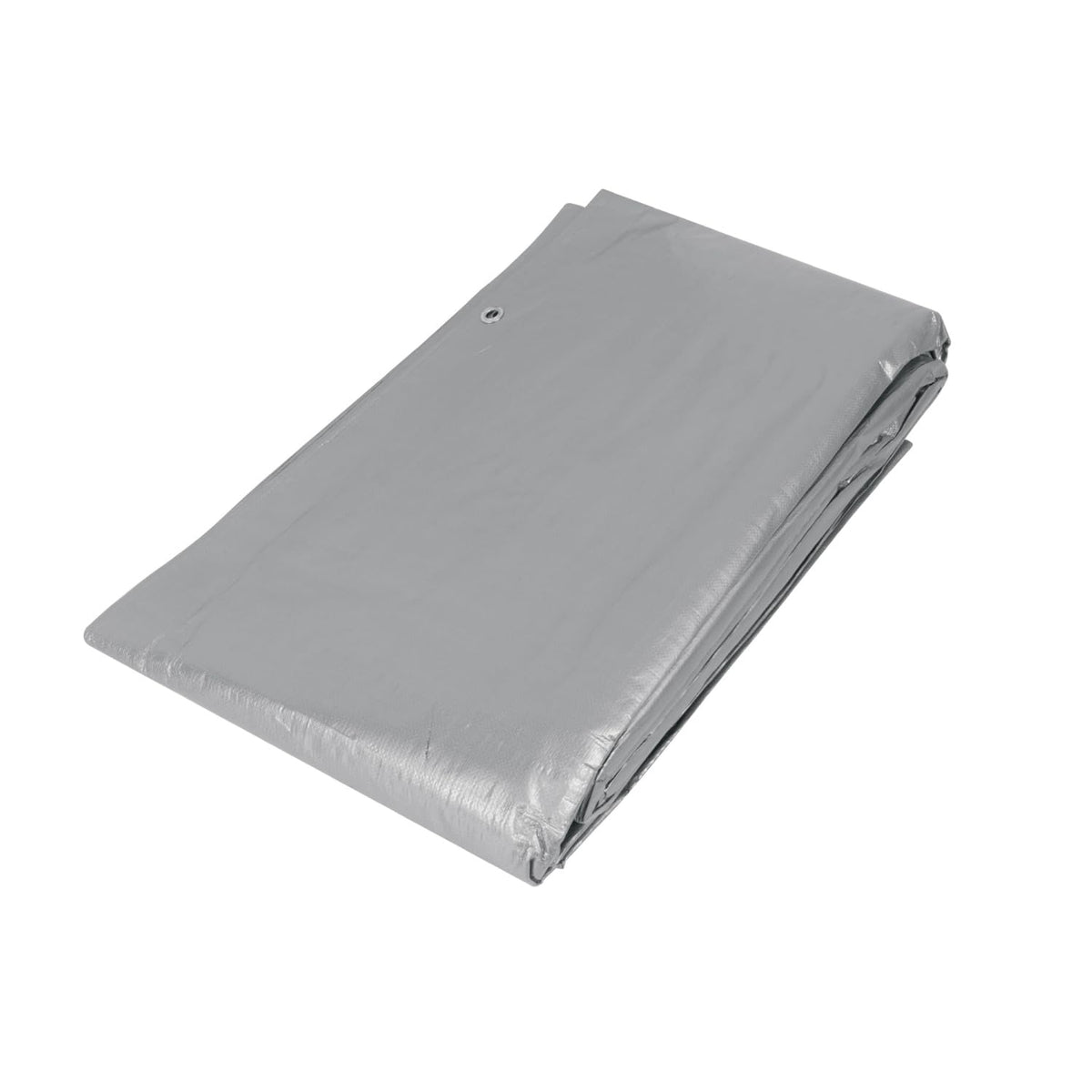 Truper Lona Reforzada con Ojillos de Aluminio - Lona - 6 x 6 m - Gris
