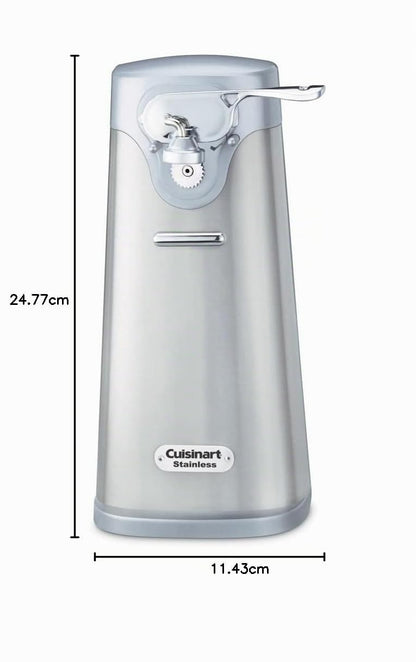Cuisinart Abrelatas de Acero Inoxidable SCO-60 Automático Premium | Abrelatas automático un solo toque, Pies antideslizantes, Soporte magnético para latas fijas, Cuchillas de acero inoxidable