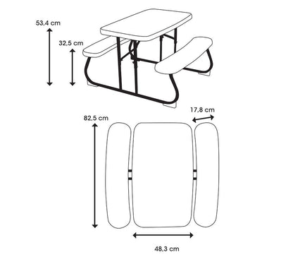 LIFETIME Mesa de Picnic para Niños