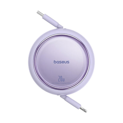 Baseus Cable USB-C a Lightning Retráctil 20W - Morado