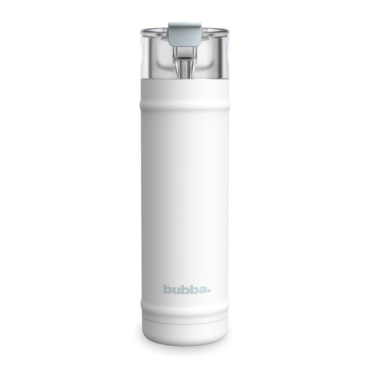 Bubba Botella de Agua Dualsip 24oz con Popote Energía Oceánica - Blanco - 0.7 Litros