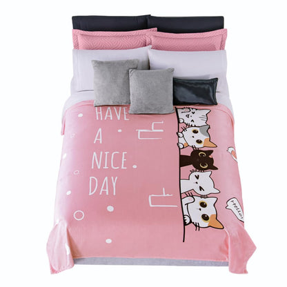 Colchas Concord Cobertor Ultrasuave, Color Rosa, 100% Poliéster, Tamaño Matrimonial, Individual, Manta Cálida y Suave para Cama, Ideal para Invierno, Cobija Cálida de Alta Densidad, 1 Pieza