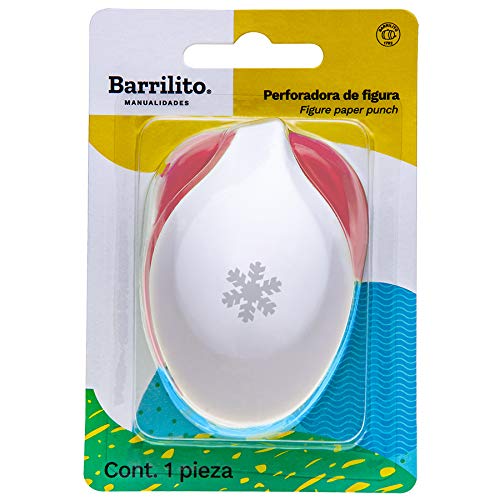 Barrilito Perforadora de Figuras Jumbo 5 cm, PF019J - 5 CM - COPO DE NIEVE