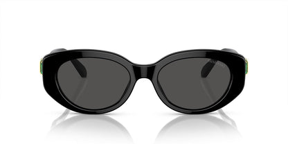 Swarovski 0SK6002 Gafas de Sol para Mujer, Forma Oval Color Negro