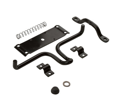 national hardware N236.–.729.V1136.Stall y traba para puerta en color negro