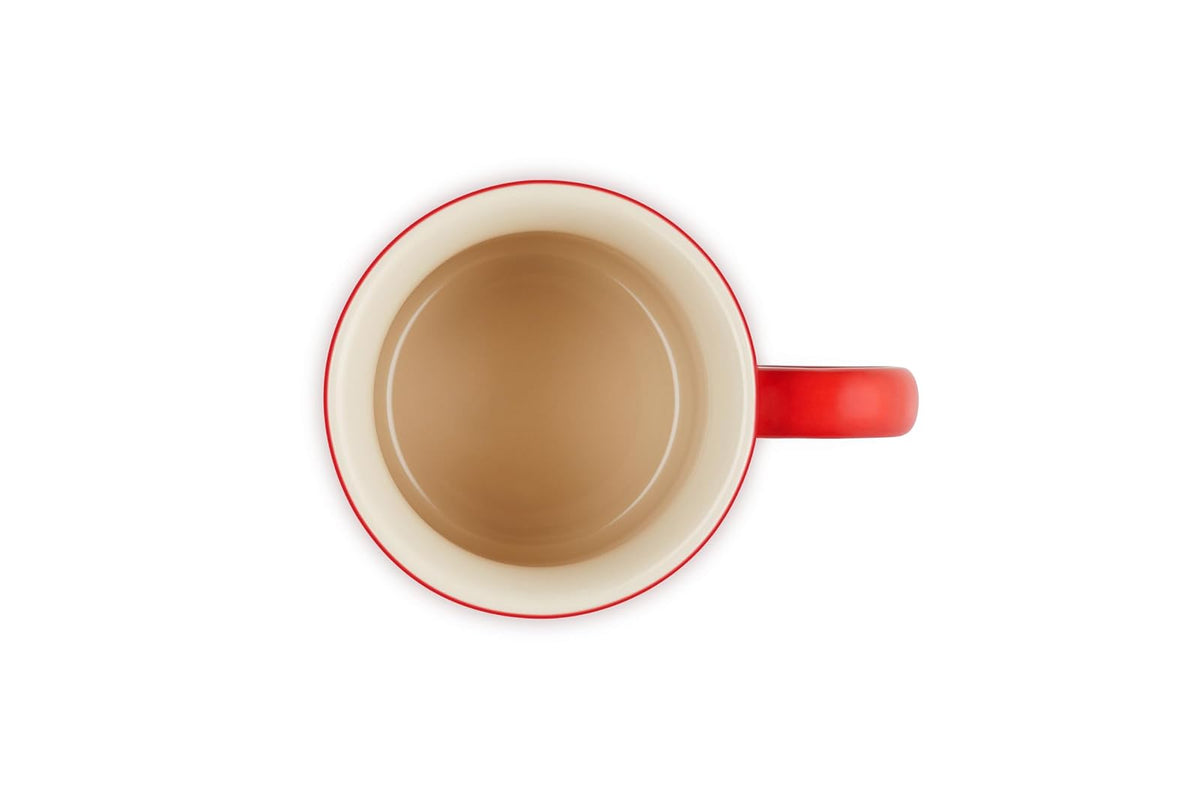 Le Creuset Taza de cerámica, 355 ml, Cereza