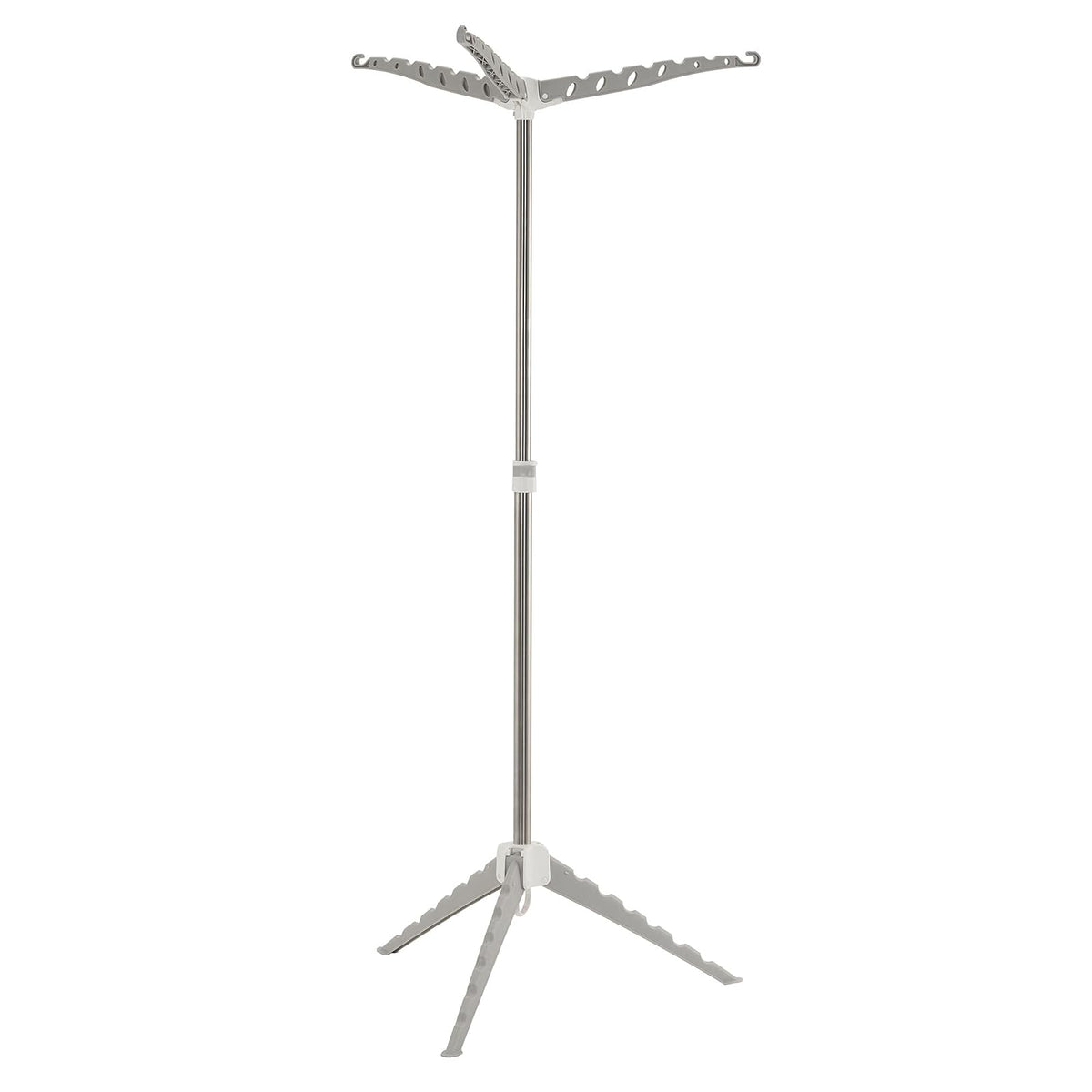 Household Essentials 5006-1 Simple Indoor Tripod Clothes Drying Rack with Carrying Handle for Laundry | Grey, Small,