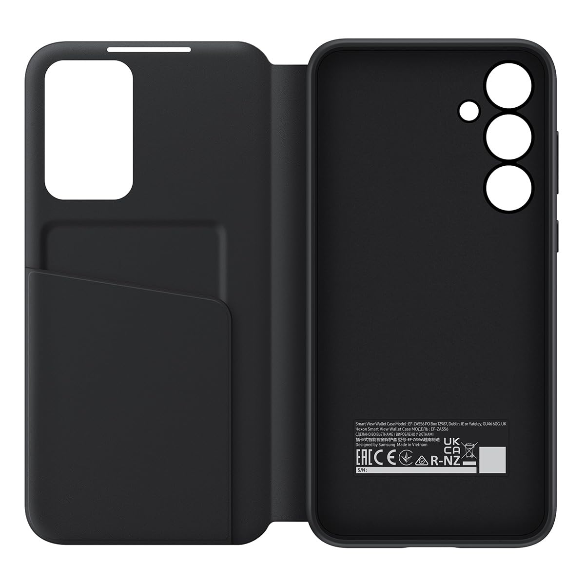 Samsung Funda para Celular Galaxy A55 Smart View Wallet Cover Color: Negro