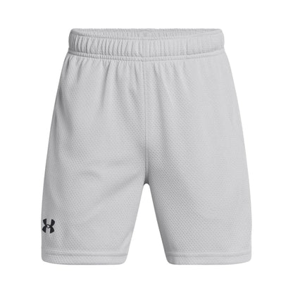 Under Armour Pantalones Cortos de Malla tecnológica Pantalones Cortos para Niños - (011) Mod Gray - Black - G