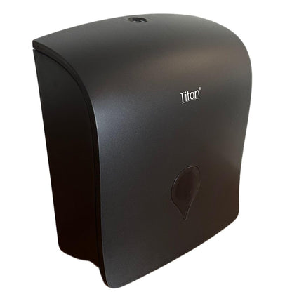 Titán Gustamar Dispensador de Toalla Interdoblada Tipo Sanitas G-8248F-BN, Color Negro