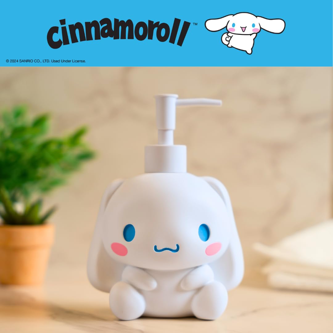 Franco Collectibles Cinnamoroll - Dispensador de jabón, loción, desinfectante de Manos, Resina, 354 ml
