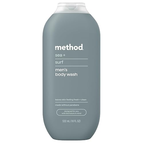 Method Men Body Wash, Sea + Surf, Paraben and Phthalate Free, 18 fl oz (Pack of 1)