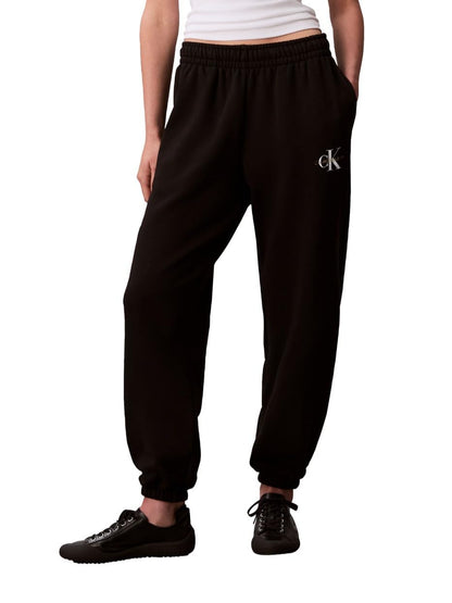 Calvin Klein Jogger Logo Monograma Mujer - CH - Negro -