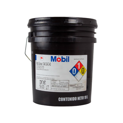 Lubricante Aceite Monogrado 40 19L Delvac 1340 Cubeta Mobil Sae 40