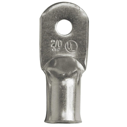 Ancor 252243 - Lengüetas eléctricas de cobre estañado de grado marino (calibre 6, tornillo tamaño 10, paquete de 2) - Paquete de 2 - 6 AWG -- Anillo #10