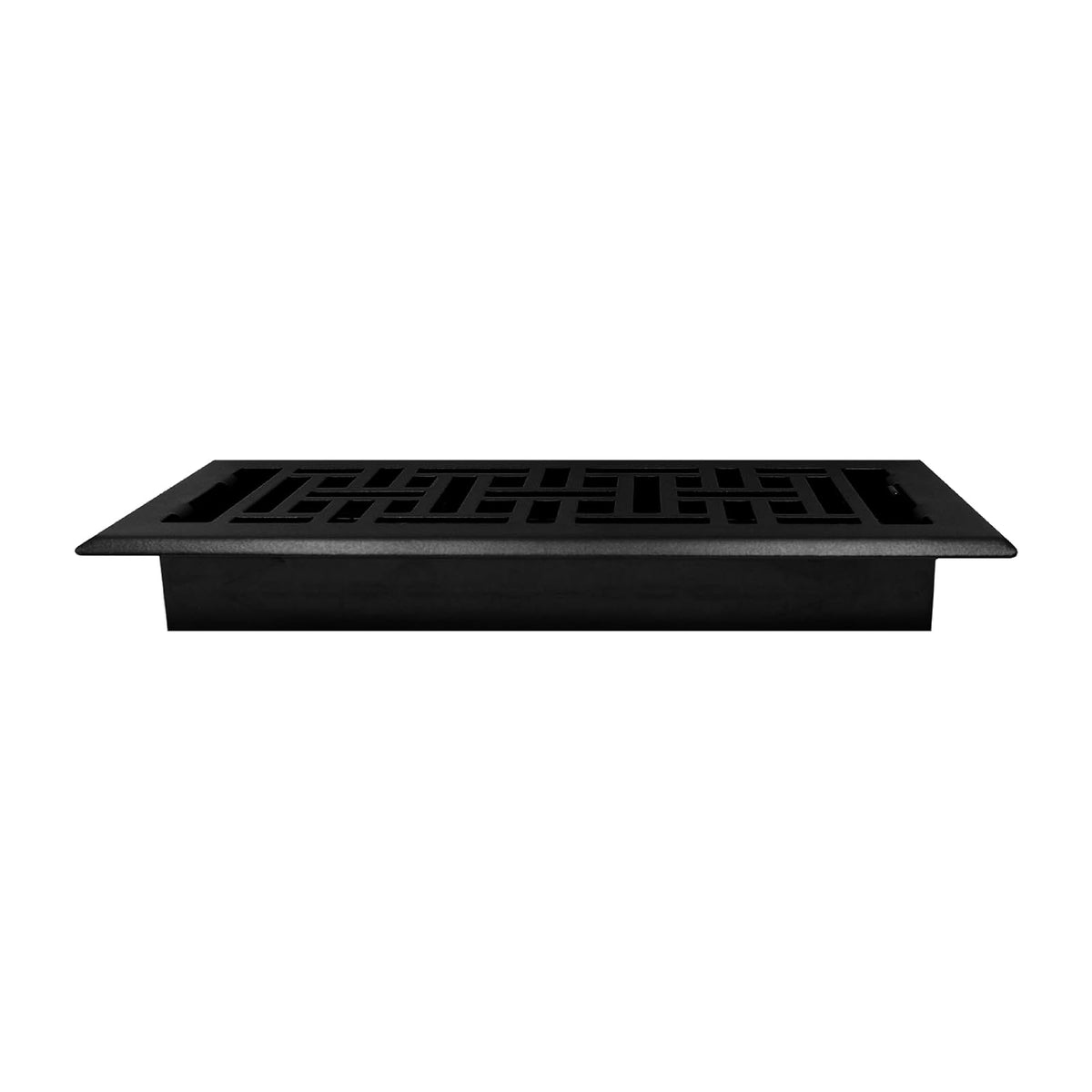 Decor Grates AJH410-BLK - Registro de suelo oriental, 4 x 10 pulgadas, negro texturizado