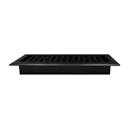 Decor Grates AJH410-BLK - Registro de suelo oriental, 4 x 10 pulgadas, negro texturizado