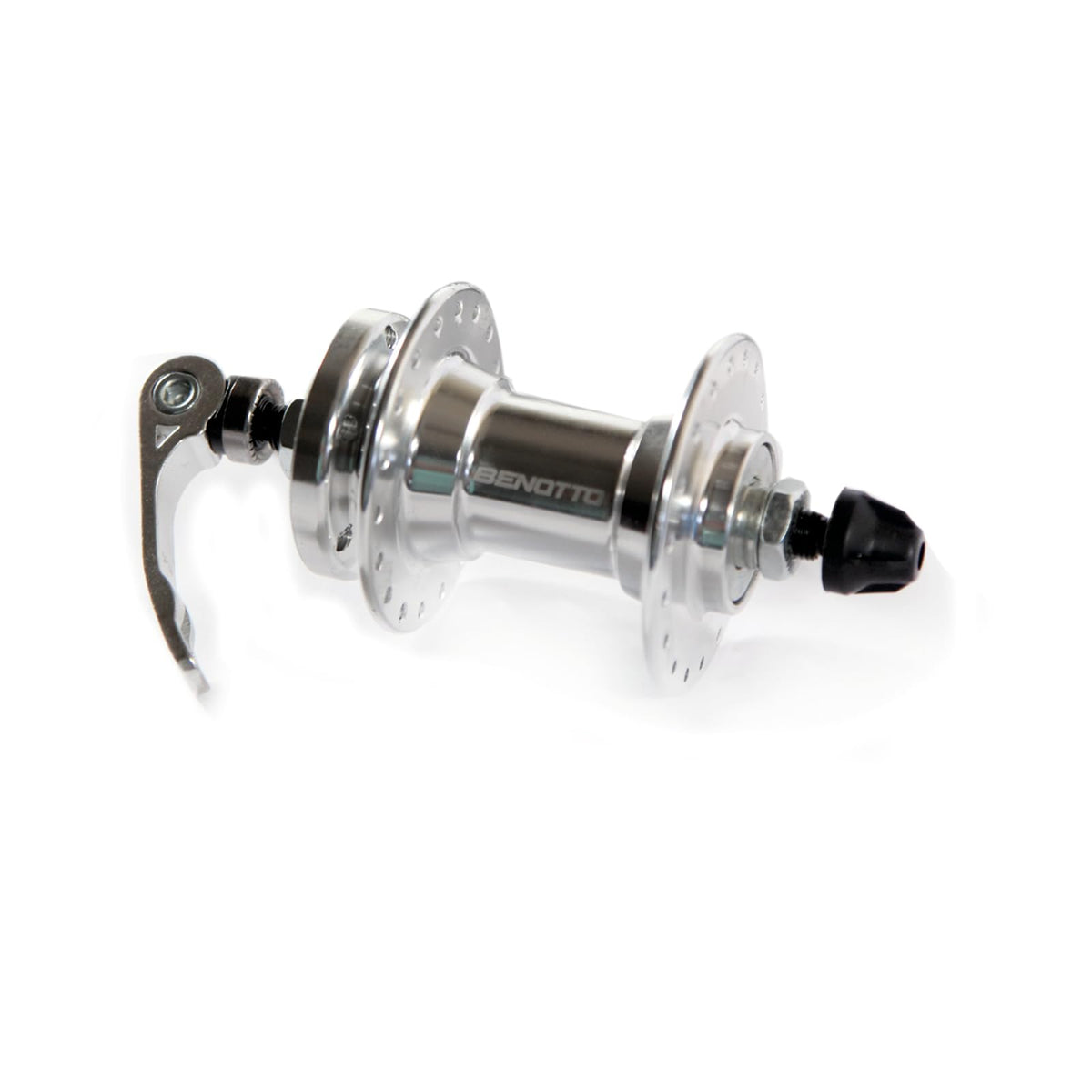 Maza BENOTTO 36x36B Rueda Libre Alumnio con Bloqueos Compatible Disco Rotor Plata GL-B10 (2 Piezas)