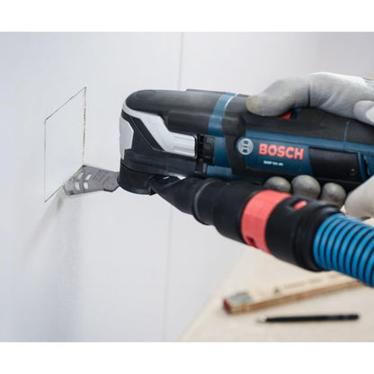 BOSCH OSL218F 1 pieza 2-1/8 pulgadas Starlock - Hoja multiherramienta oscilante 2 en 1 Dual-Tec multipropósito bimetálica para aplicaciones en madera con clavos, paneles de yeso, PVC