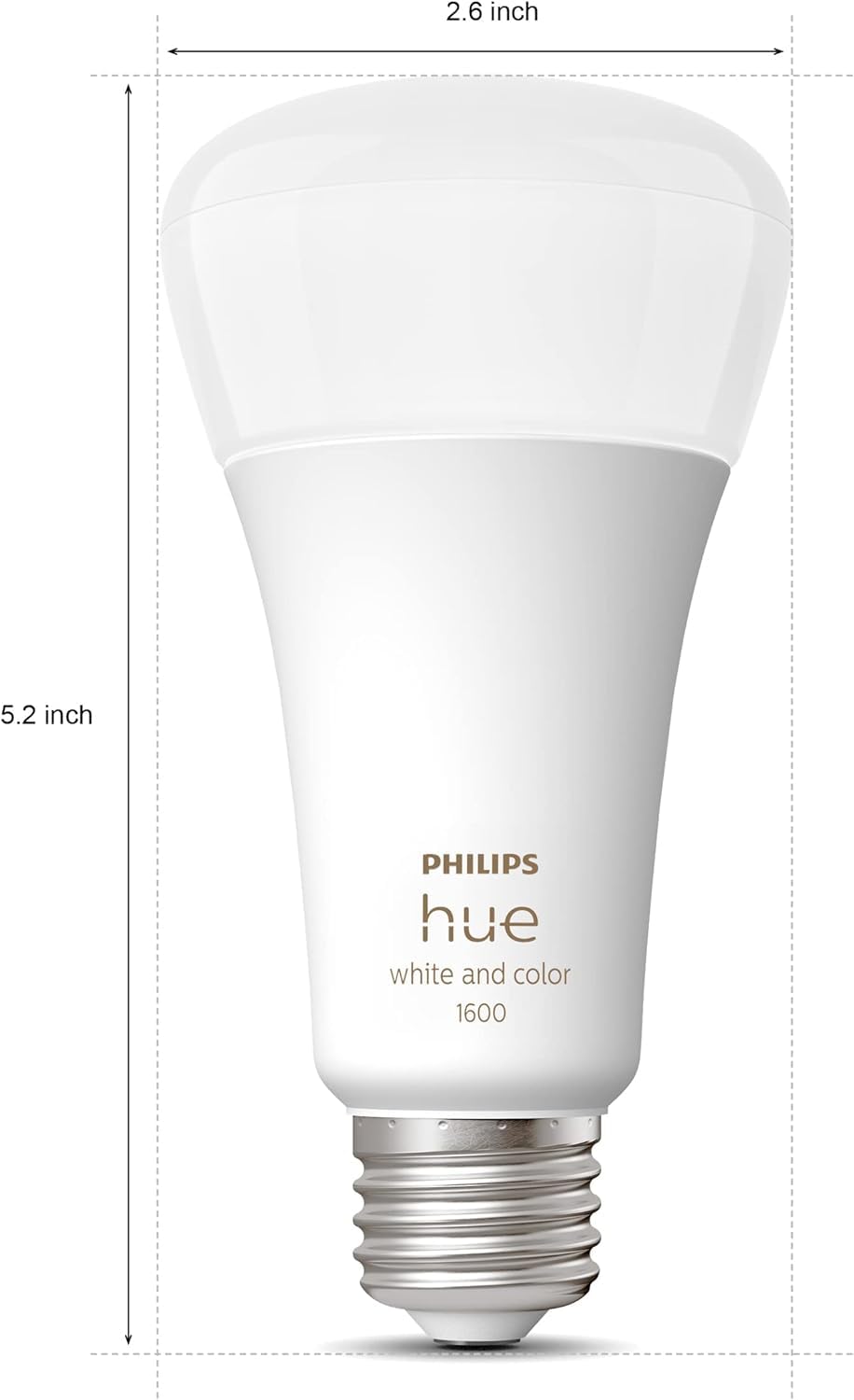Philips Hue Foco Inteligente A21 Luz Multicolor 16 Watts 1600 Lúmenes Compatible con Alexa