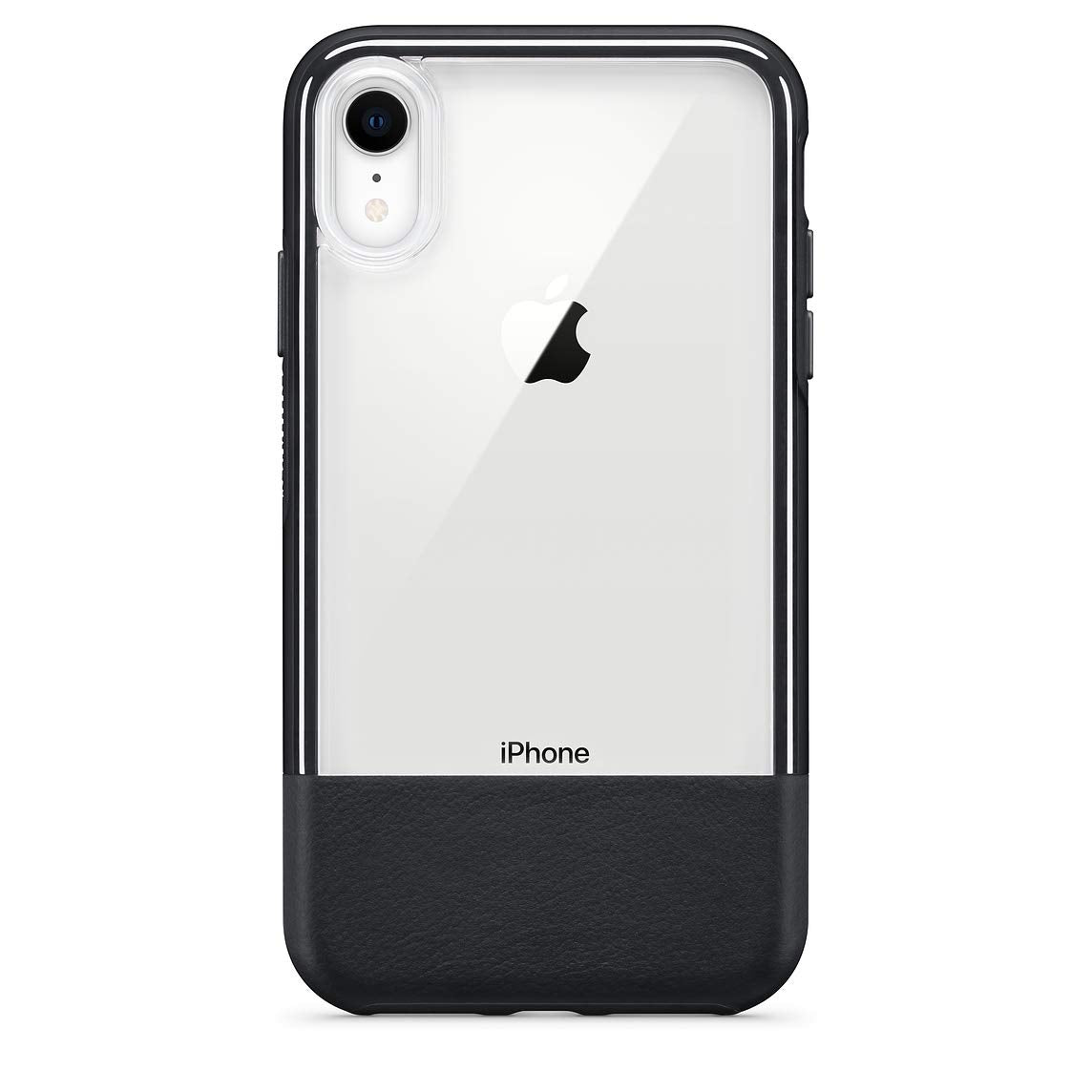 Otterbox Clear & Leather Case for iPhone XR - Lucent Black (Clear/Black)