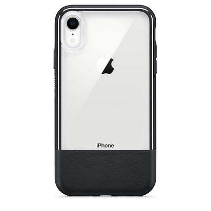Otterbox Clear & Leather Case for iPhone XR - Lucent Black (Clear/Black)