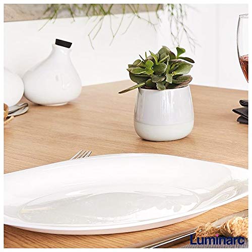 Luminarc Vajilla Moderna Cuadrada Opal Francia 12 piezas (White)