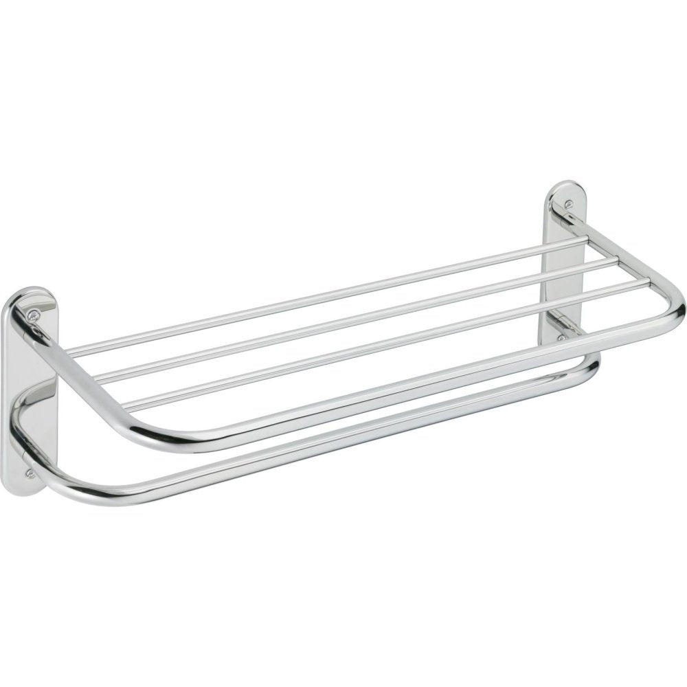 Moen 5208-241PS Estante de Hotel de 24 Pulgadas con Barra de Toalla Individual, Acero Inoxidable
