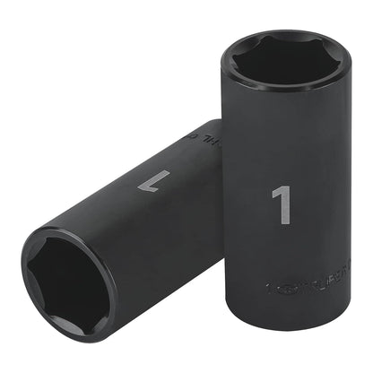 Truper Dado Largo de Impacto 6 Puntas, Cuadro 1/2" - 1"