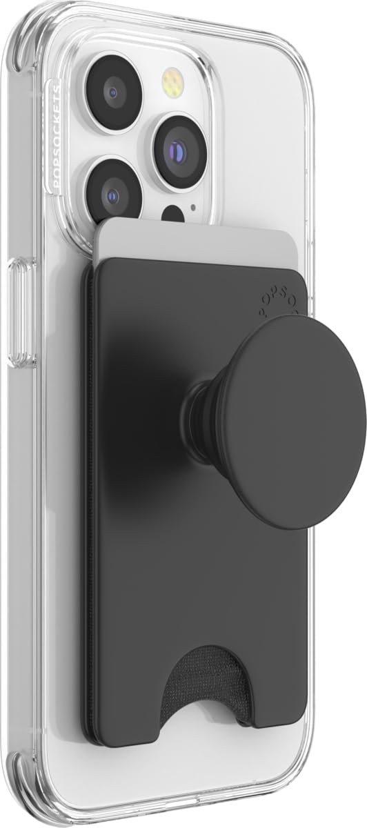 PopSockets Portafolios para Celular con Agarre Expandible y Anillo Adaptador MagSafe - calcomanía