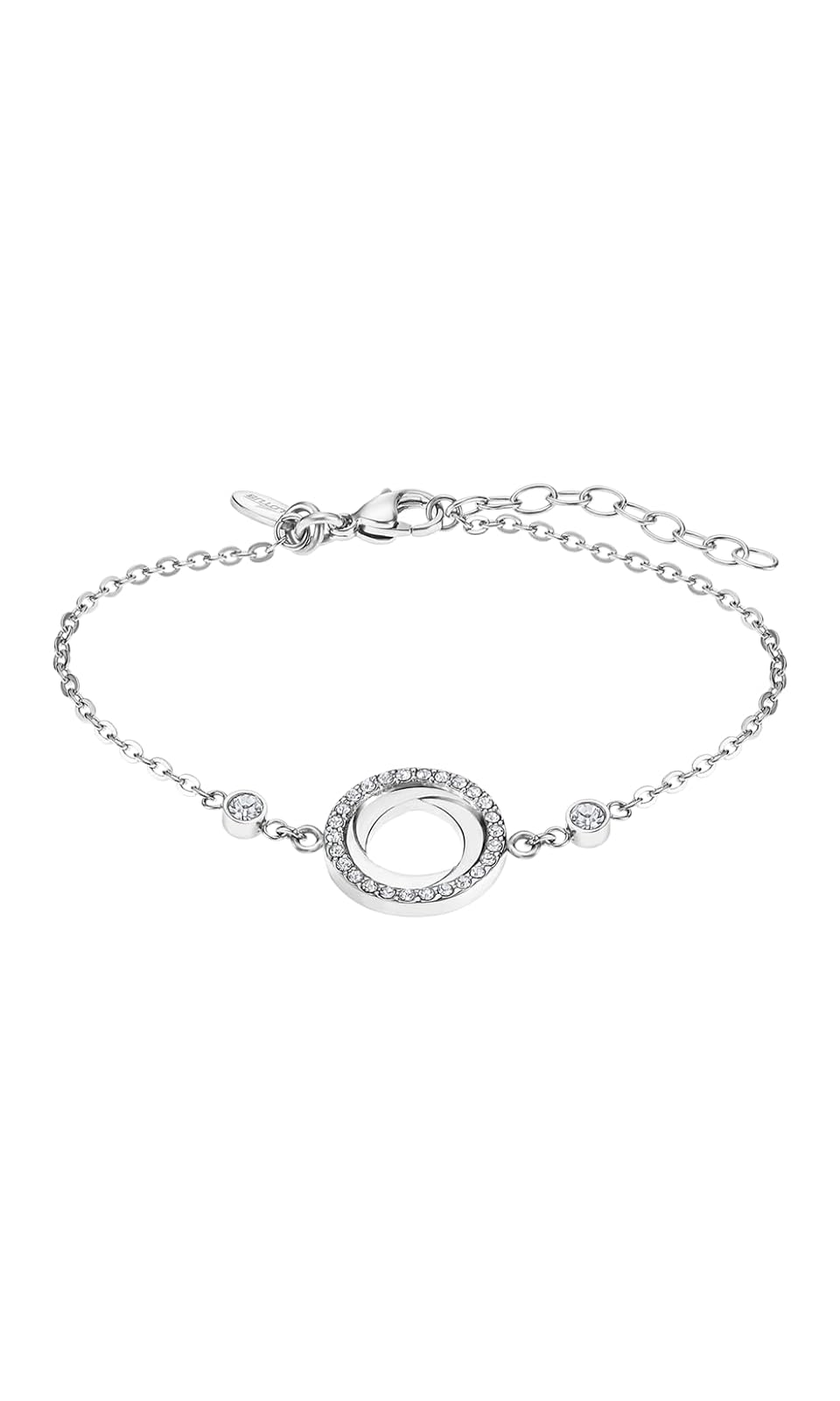 LOTUS STYLE Pulsera bliss style para dama en tono plateado
