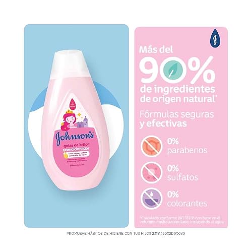 Johnson'S, Acondicionador Infantil Gotas De Brillo 400 Ml