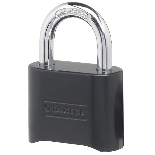 Master Lock 178D - Candado de combinación, 1 paquete, Negro