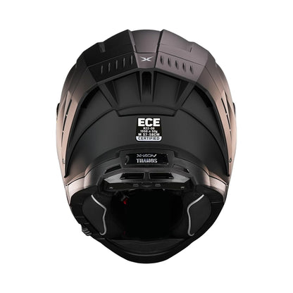 KOV Casco Thanos Negro Mate Integral AERODINAMICO para Moto Certificado Dot Y ECE 22-06