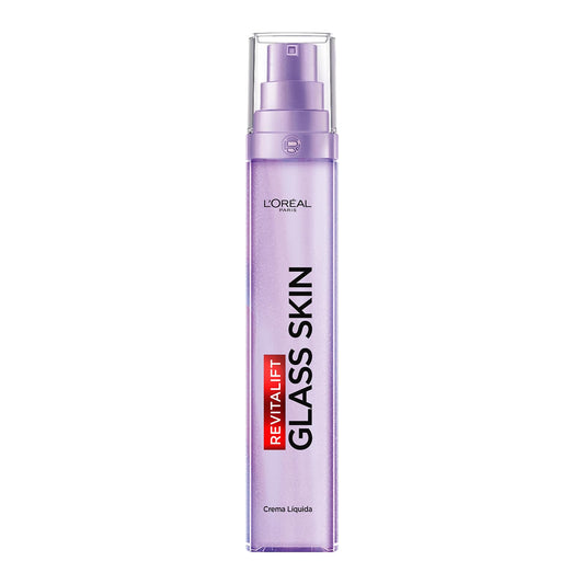L’Oréal Paris Revitalift Glass Skin Sérum Ligero Hidratante con Ácido Hialurónico, Vitamina C y Niacinamida. EFECTO GLOW AL INSTÁNTE. Para todo tipo de piel/piel mixta a grasa.