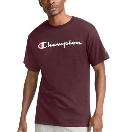 Champion LIFE Playera Cuello Redondo para Hombre - XL - Maroon-Y07718