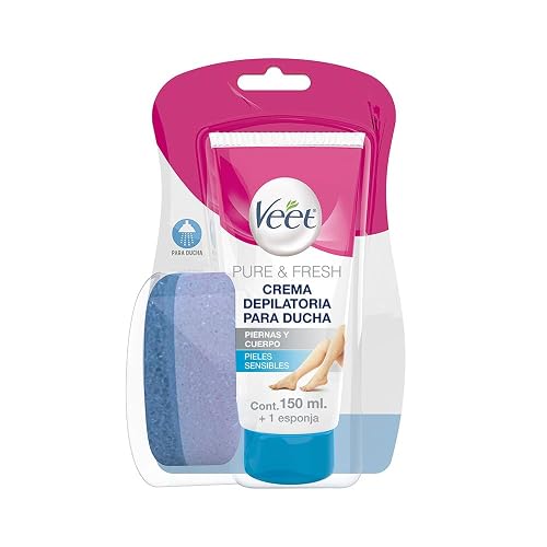 Veet 69548 Crema Depilatoria Corporal para la Ducha Piel Sensible
