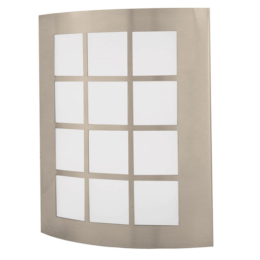 Volteck Lait ARB-003L, Arbotante decorativo de LED 15 W acero inoxidable luz cálida