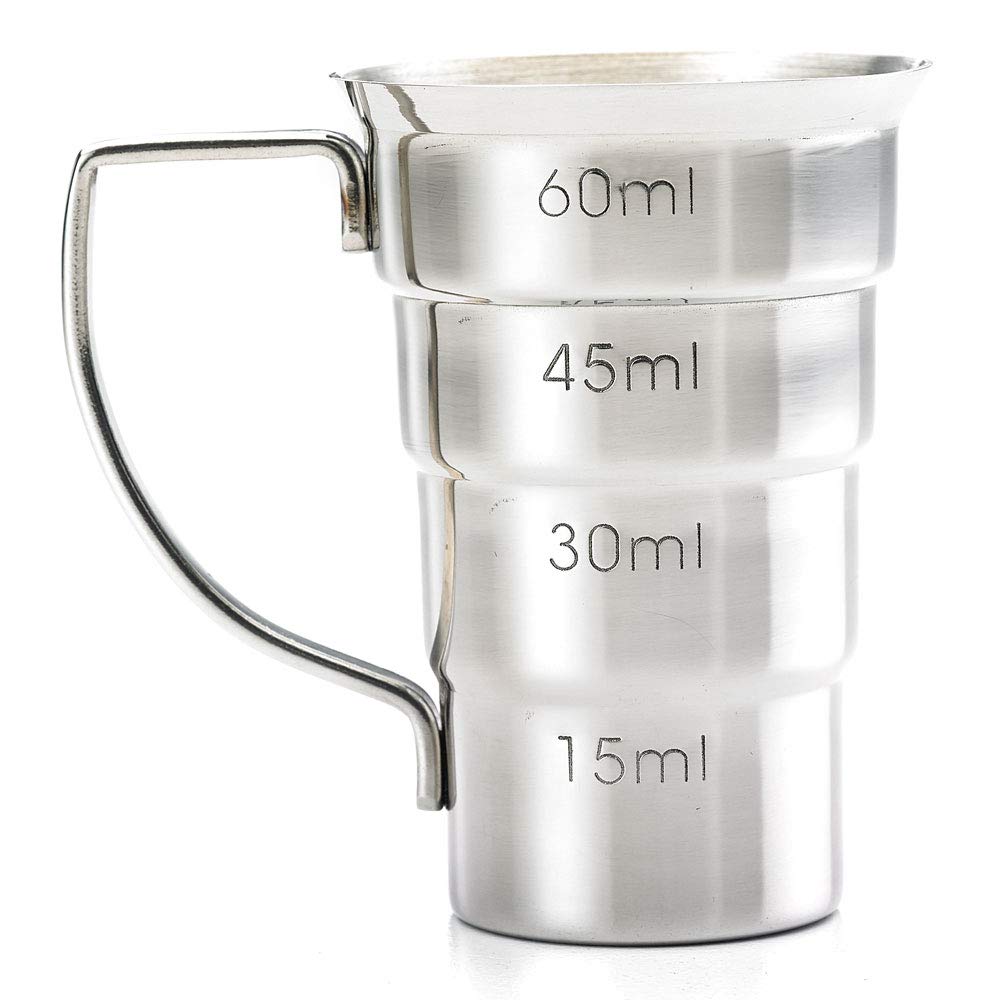 Barfly M37108 - Jigger para bebidas, 2 onzas, acero inoxidable con mango