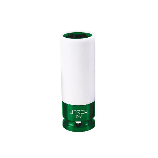 Urrea 7328P Dado de impacto en pulgadas cuadro de 1/2" con protección Nylamid, 7/8"