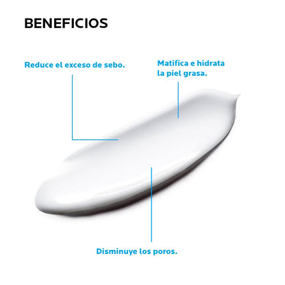 La Roche-Posay Effaclar Mat, Crema Facial Matificante para Piel Grasa, Hidrata y Reduce el Sebo, Combate el Brillo, Controla Oleosidad y Disminuye Poros, 40 ml