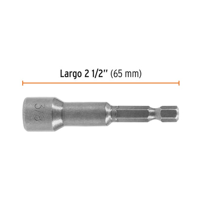 Truper Expert PUDE-9027-15, Estuche con 15 dados magnéticos de 3/8" largo 2-1/2"