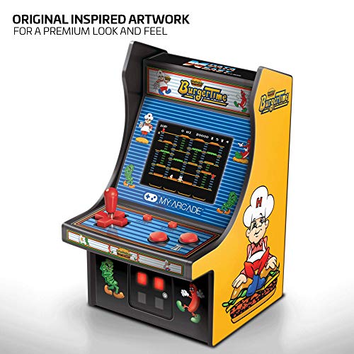 DreamGEAR My Arcade DGUNL-3203 Burgertime Micro Player, 6 Inches, Collectable, Retro