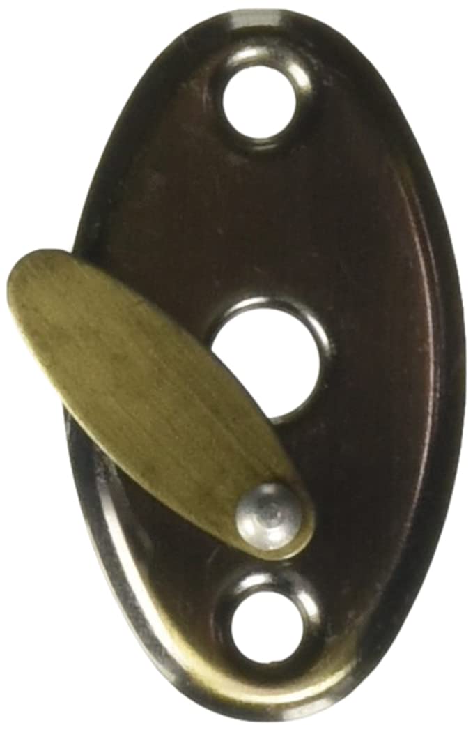 Lock L2102 Cerrojo para embutir de paleta, latón antiguo, llave tetra, en caja
