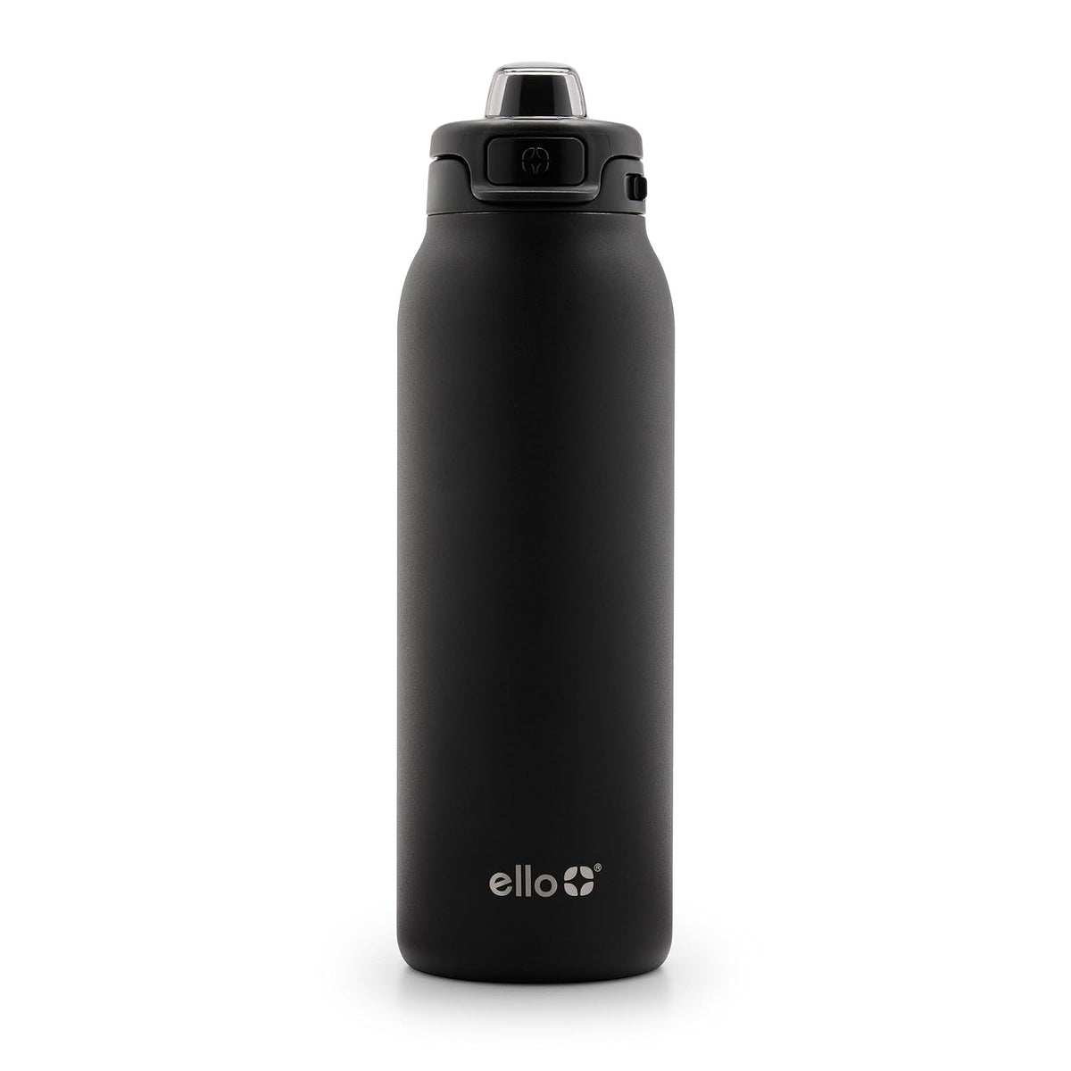 Ello Pop & Fill Botella de Agua de Acero Inoxidable - 946.3 ml - Negro -