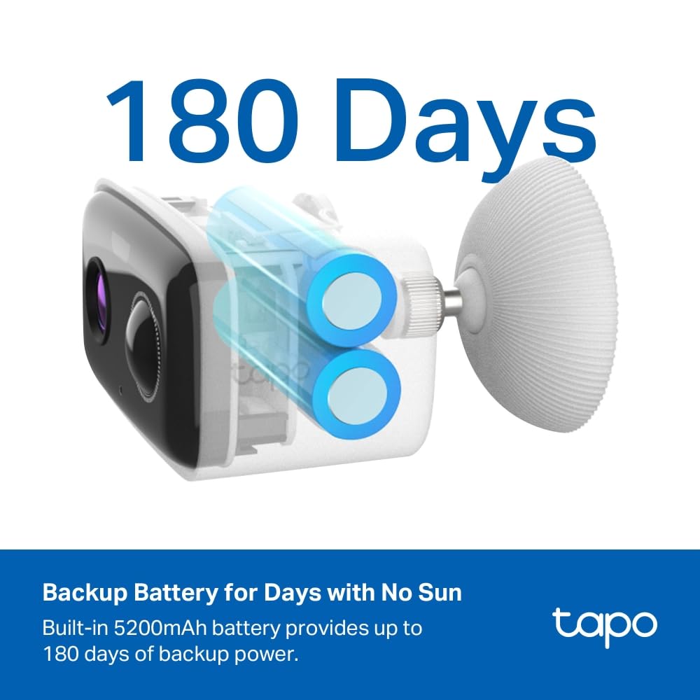 TP-Link Tapo Kit TC80 | Kit de cámara de Seguridad Tapo con energía Solar.