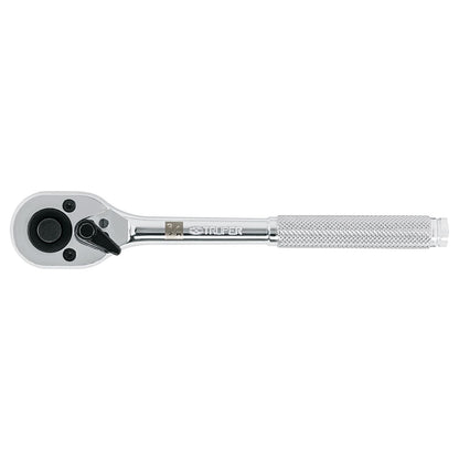 Truper M-3849, Matraca liberación rápida, cabeza de pera, cuadro 3/8" - 7"